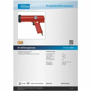 Güde Druckluft Silikon Kartuschenpistole Kartuschenpresse Silikonspritze 6