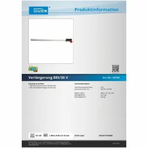 Güde Verlängerung 885/36 V Für Heckenschere / Astkettensäge 6