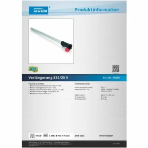 Güde Verlängerung 885/25 V Astkettensäge 95631 95686 95606 95610 95615 6