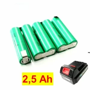 Tauschpack Für Güde Akku 18 V Akkupack 1,5 Ah/18 AP Mit 2,5 Ah 2500 MAh 6