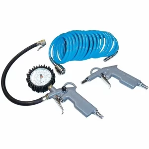 Güde Druckluft Kompressor Set 11tlg Reifenfüller Ausblaspistole Druckluftschlach 8