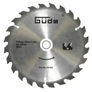 Güde Holzsägeblatt HM 254×30 – 24 Zähne 6